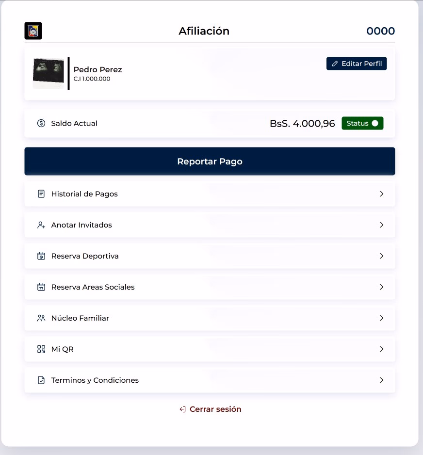 Captura del proyecto Polígono Valencia — App de socios conectada a Profit