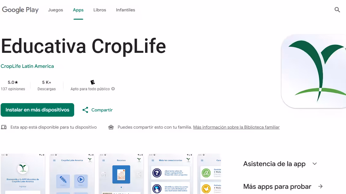Captura de pantalla del proyecto Actualización de react native desde la version 0.67 a la 0.79.6 - Mejora y actualización de la App Educativa CropLife